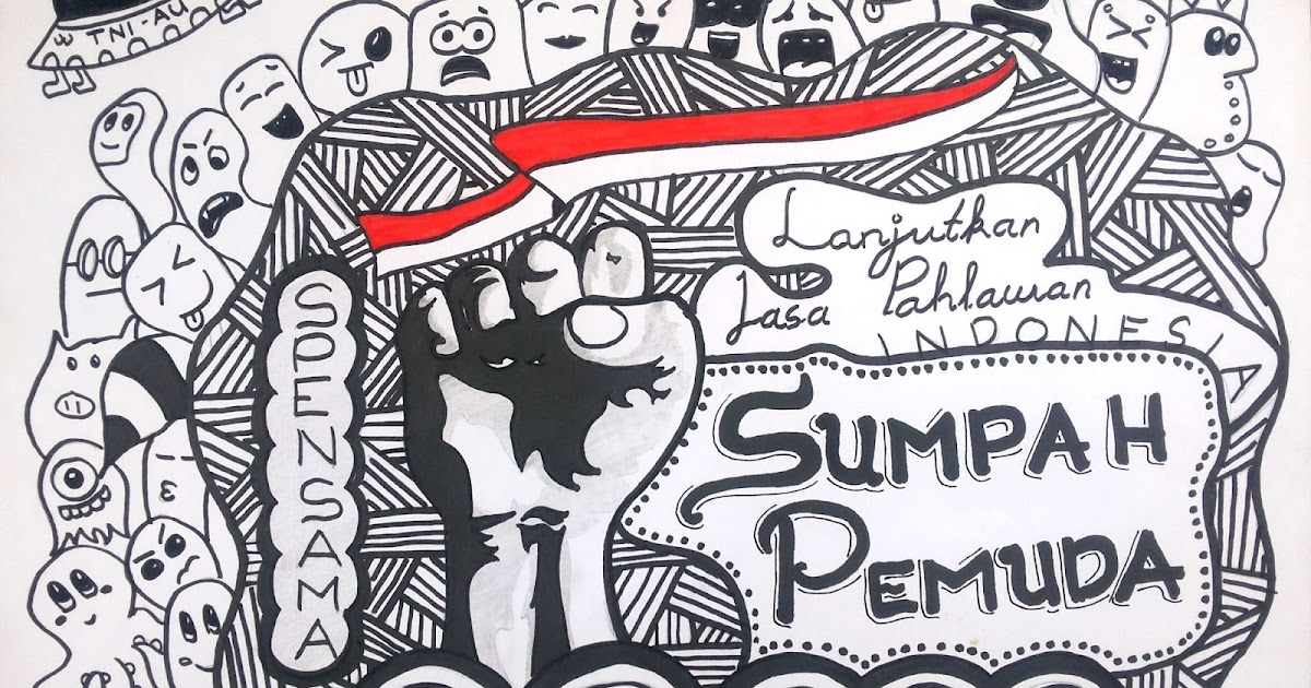 Sketsa Gambar Tentang Sumpah Pemuda Contoh Sketsa Gam - vrogue.co