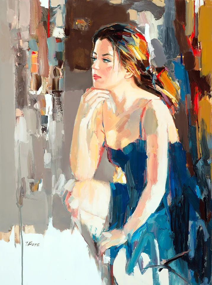 Josef Kote 1964 | Albanian Abstract painter | Vibrant colors