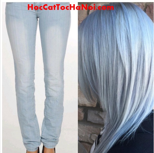 Sức hấp dẫn kỳ lạ từ những mái tóc màu xanh khói