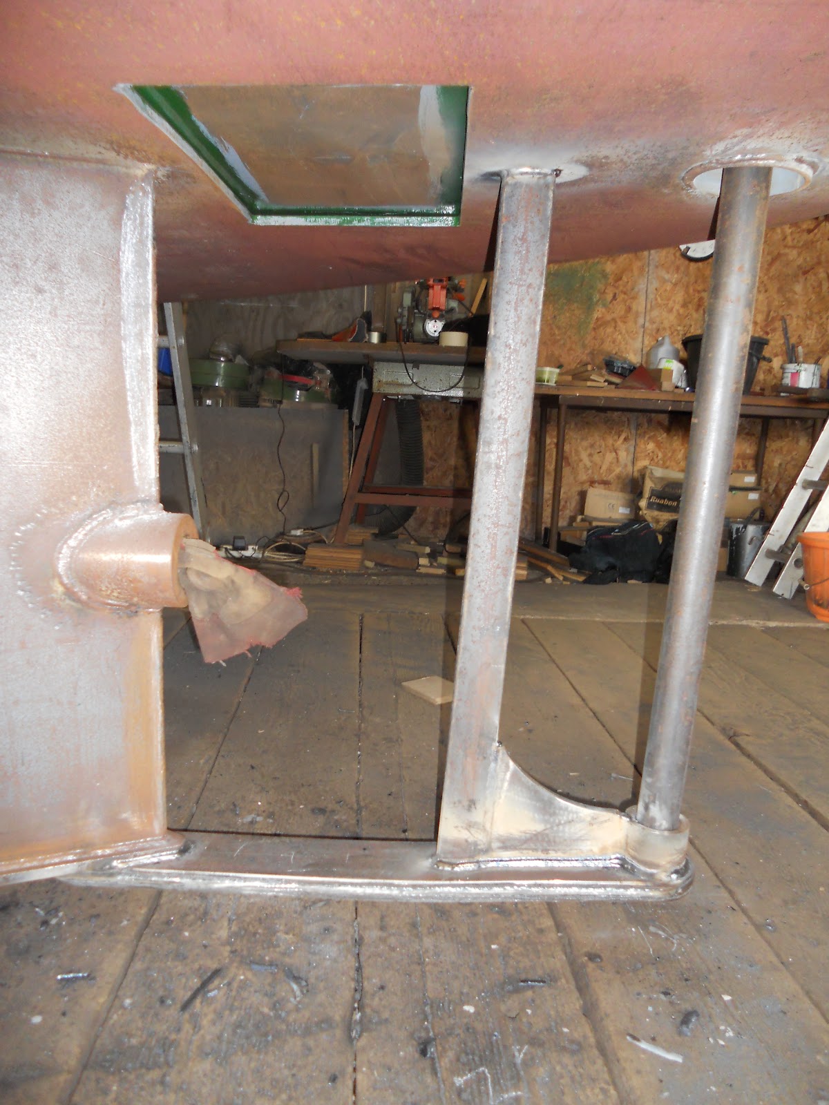 Harris & Watson Narrowboat Build: Rudder and skeg