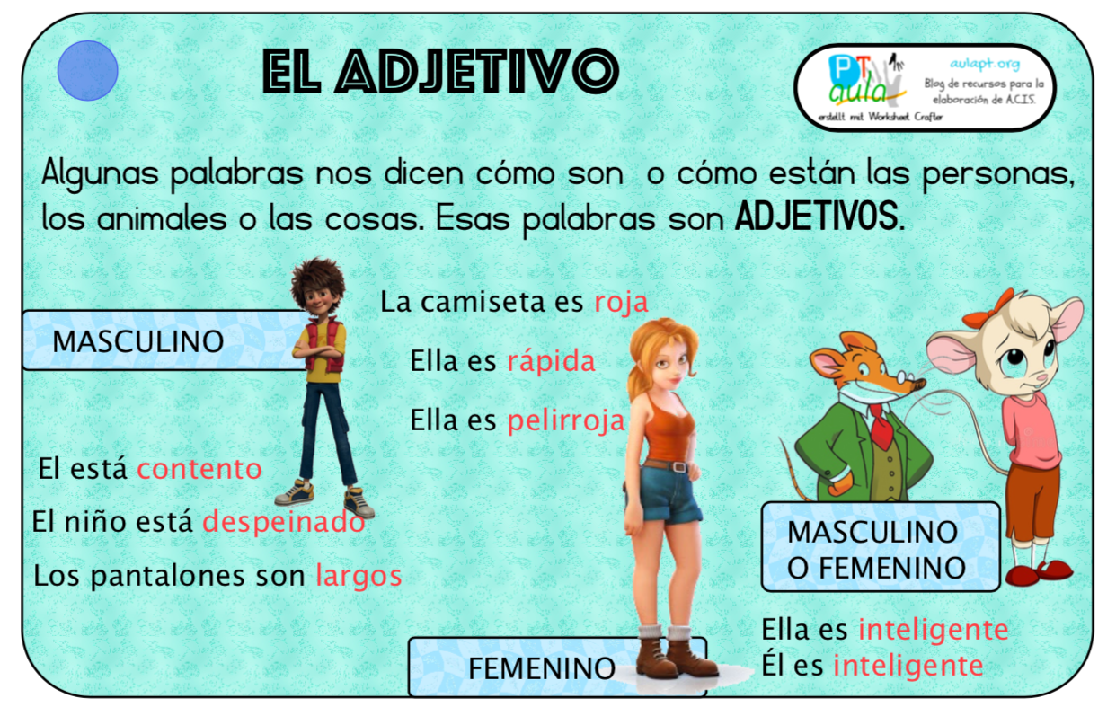 Adjetivos (tipos, ejemplos y oraciones) Educaimágenes Adjetivos (tipos, ejemplos y oraciones) Educaimágenes