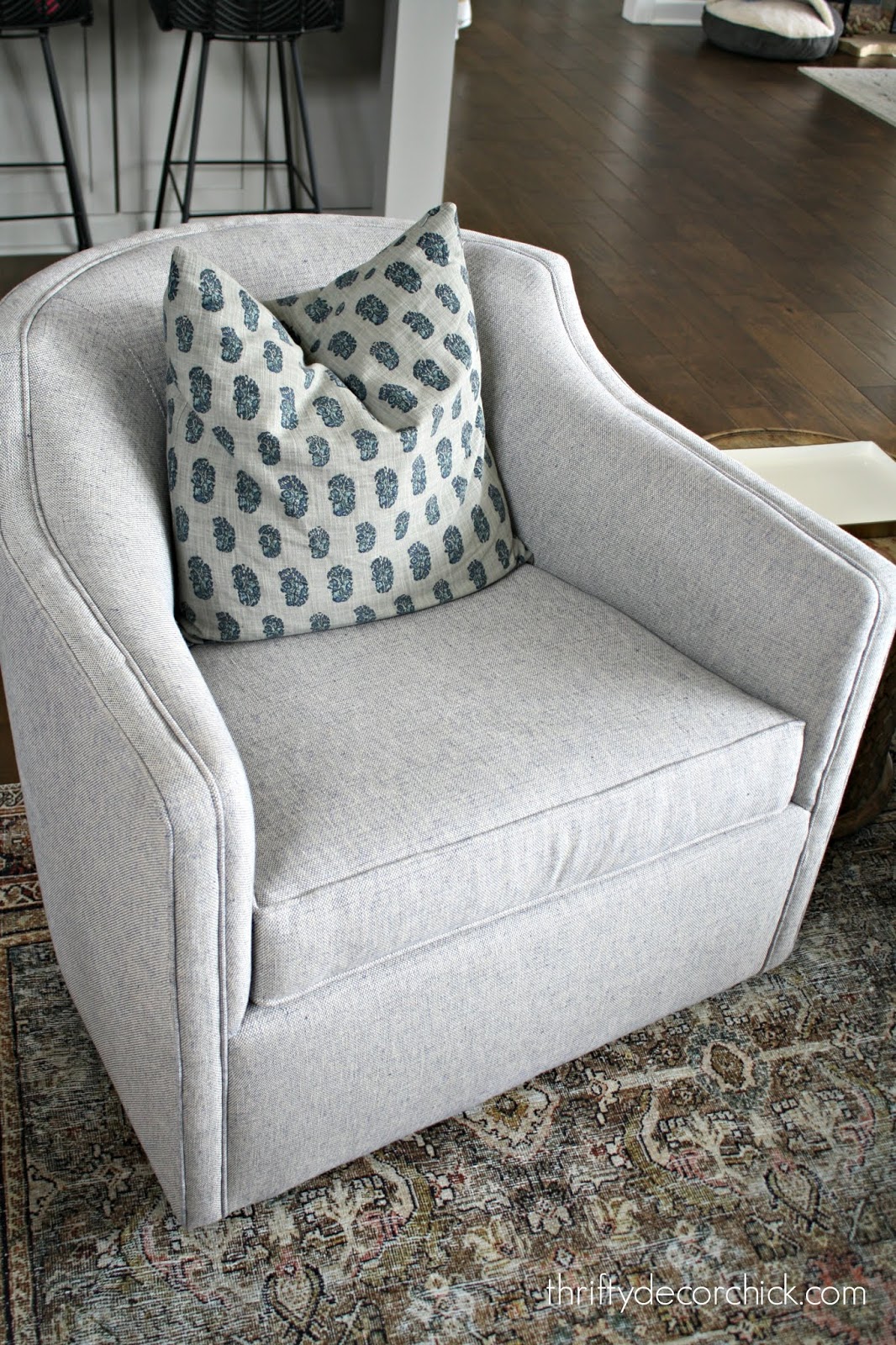 Family room furniture layout with two chairs two sofas 