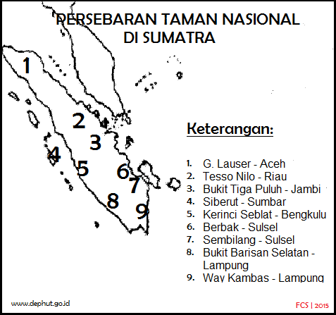 FCS : FUAT CEPAT SELAMAT: PETA PERSEBARAN TAMAN NASIONAL DI INDONESIA