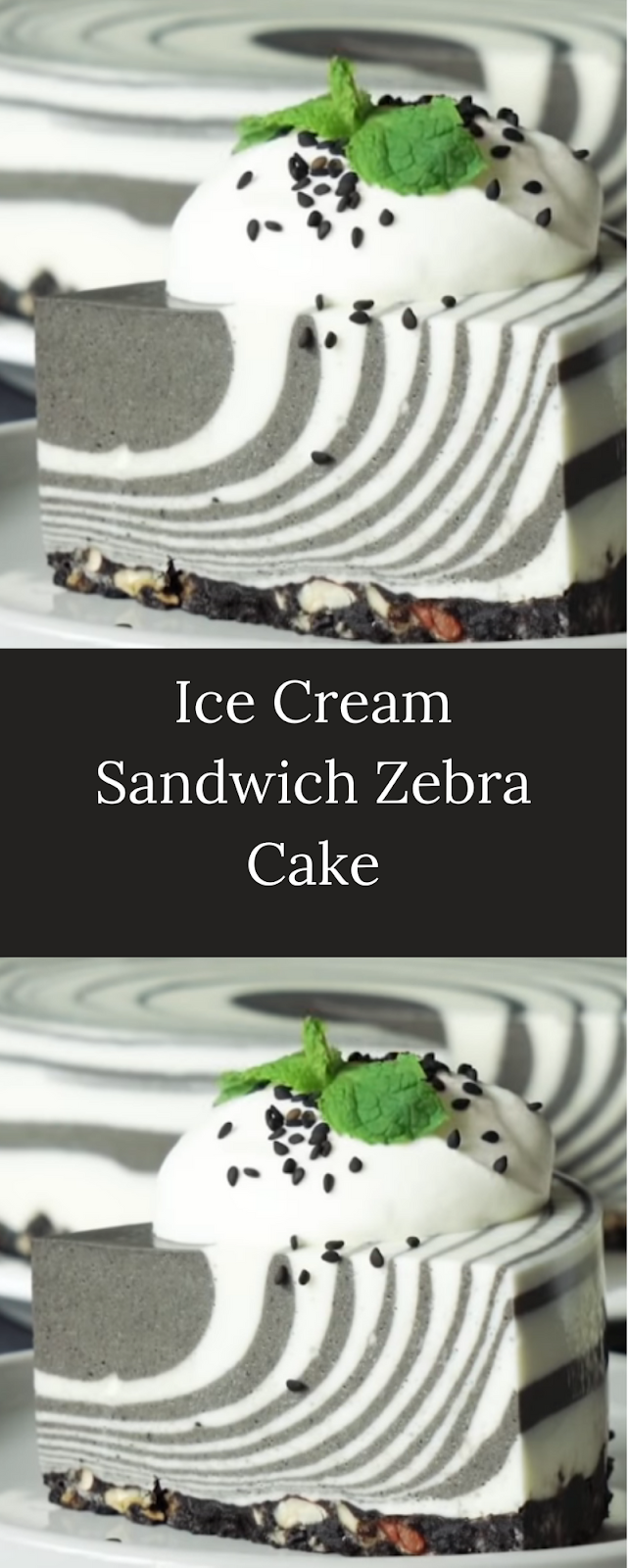 Ice Cream Sandwich Zebra Cake Cullinary Recipes