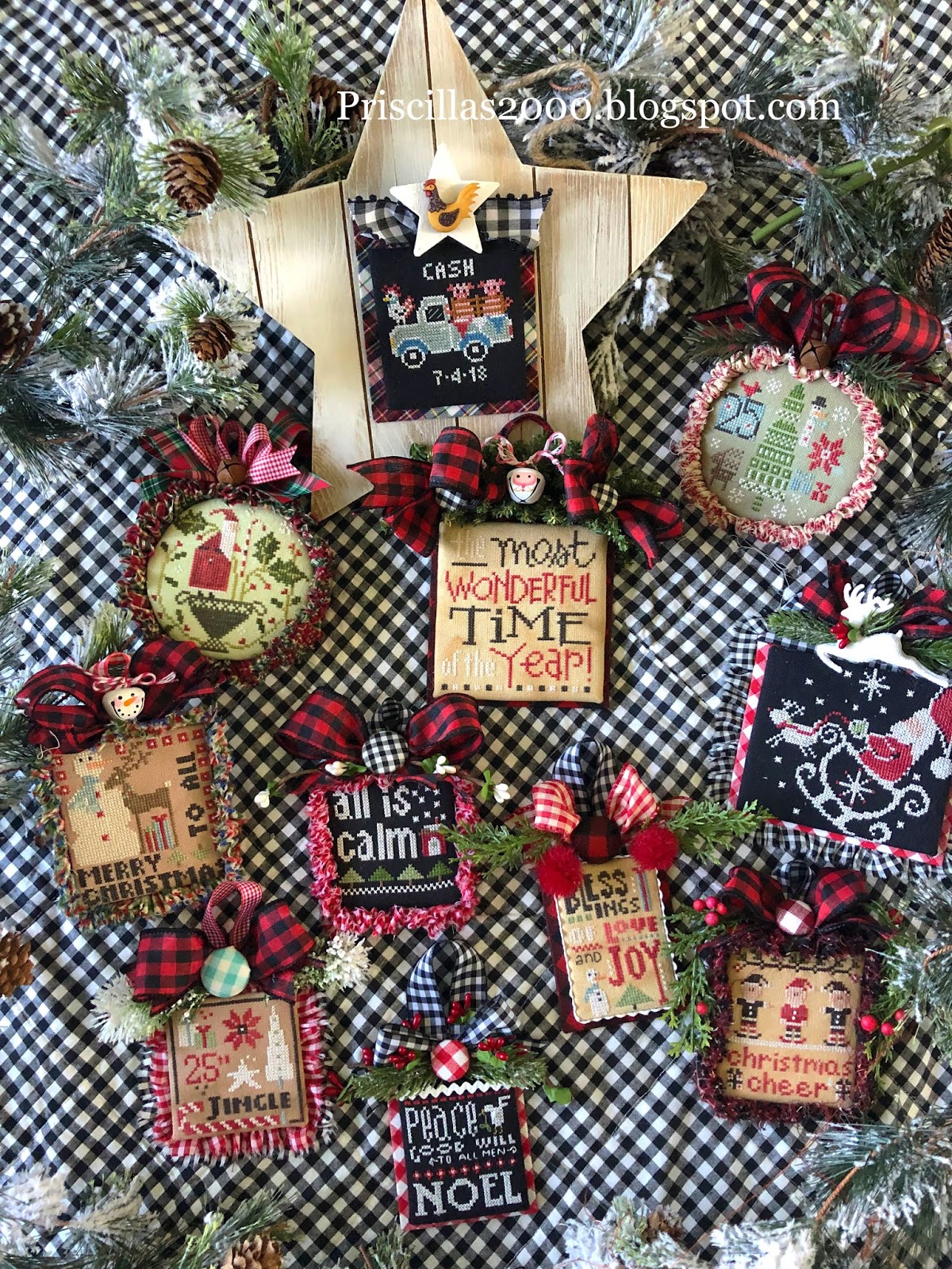 Just Cross Stitch Christmas Ornaments 2000 Cross Stitch Sewing & Fiber