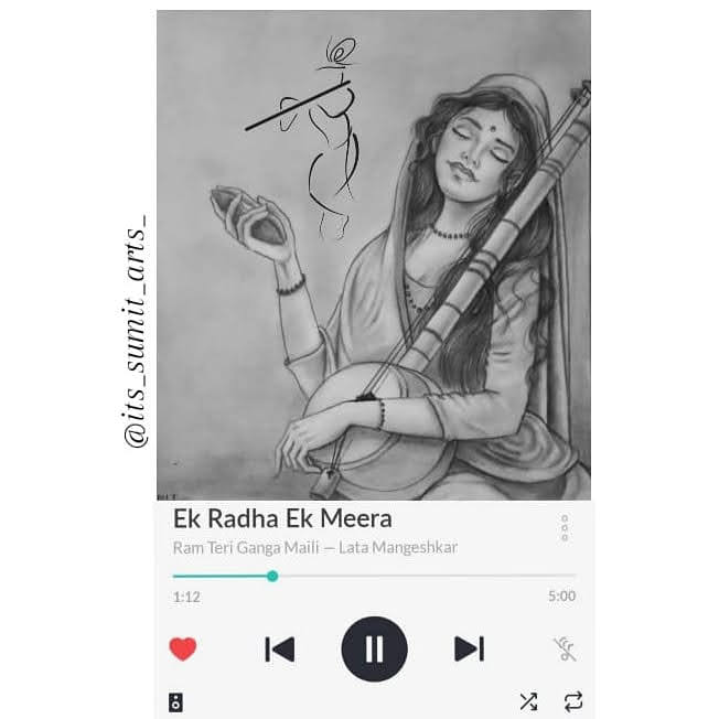 ARTWORK BY SUMIT: Ek radha ek Meera ️ ARTWORK BY SUMIT: Ek radha ek Meera ️