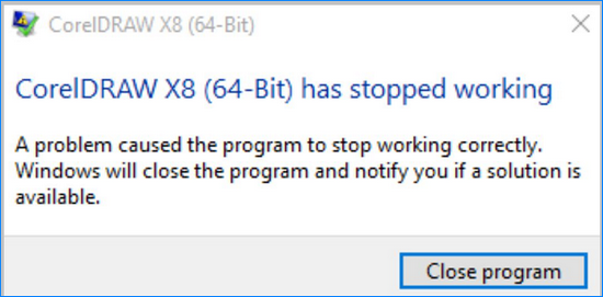 coreldraw x7 has stopped working coreldraw x7 has stopped working