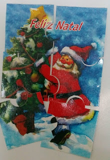 Jogos feitos com postais de Natal Jogos feitos com postais de Natal