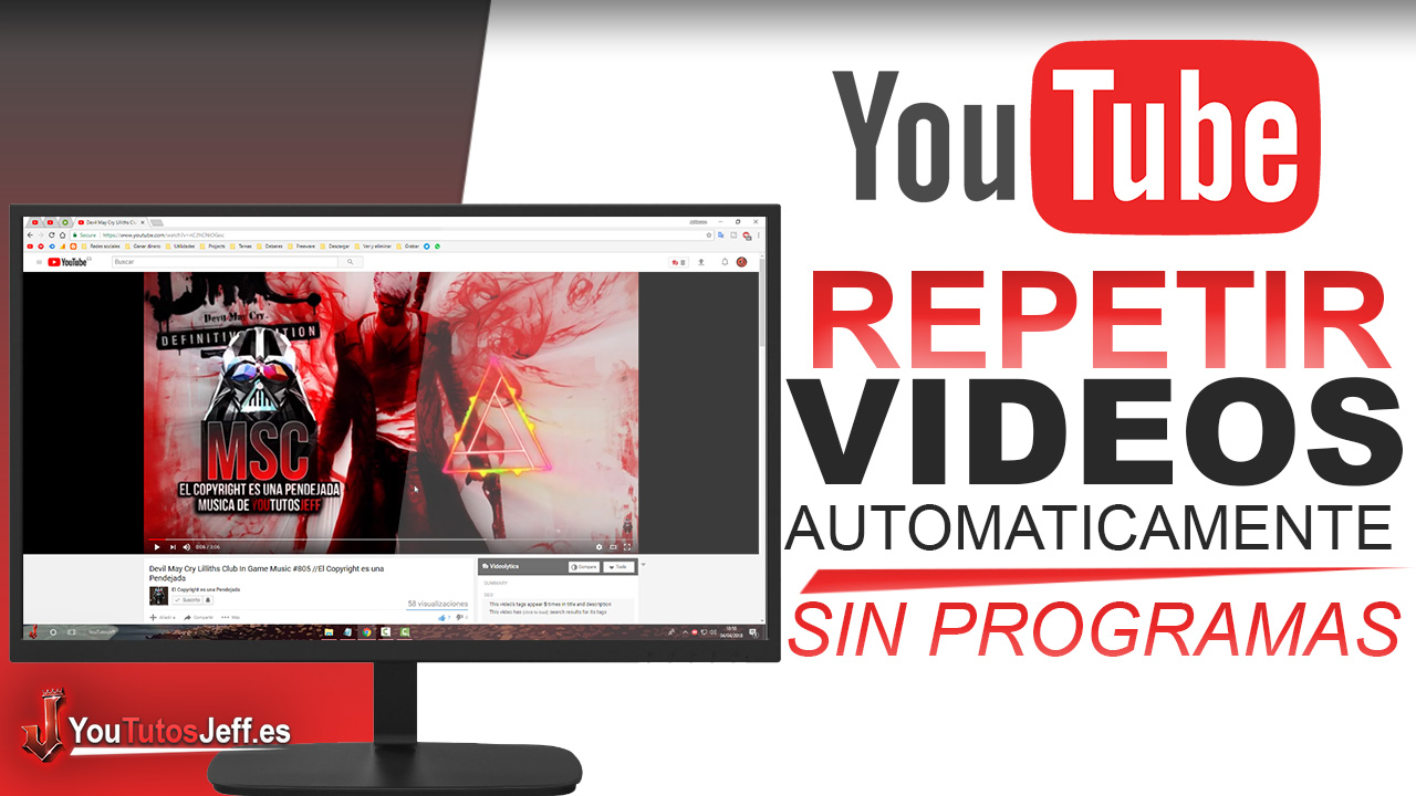 Como Repetir Automaticamente Videos de YouTube SIN PROGRAMAS - Facil y Rapido