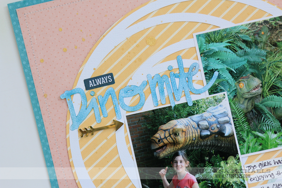 Dinomite Scrapbook Page by Juliana Michaels for Creative Scrappers Creating With Sketches Volume 3