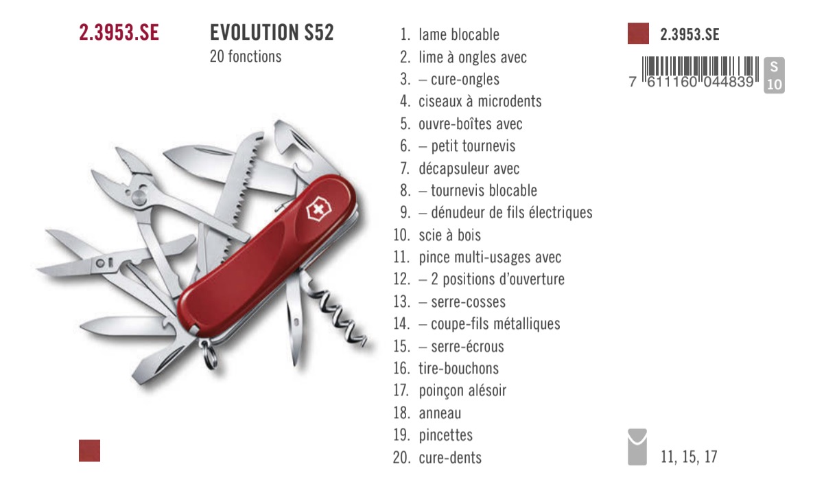 victorinox evolution s52