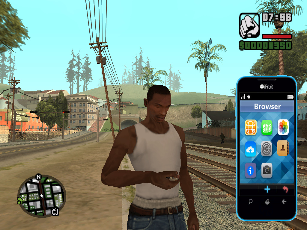 IPhone 12 phone Mod for GTA San Andreas Zaeem Gaming Zone