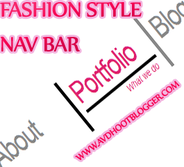 Fashion Style Navigation Menu Bar Widget For Blogger