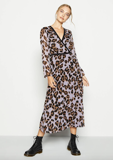 red herring animal print dress