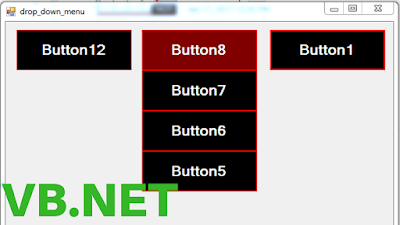 dropdown menu in vbnet