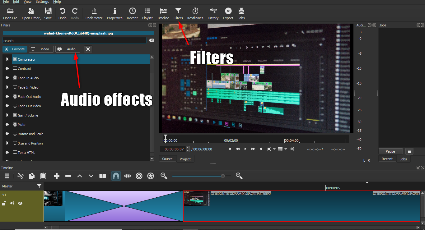 20 Shotcut Auido effects and what can you do using these shotcut