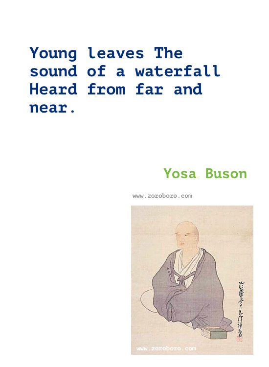 Yosa Buson Quotes, Yosa Buson Poems, Yosa Buson Poetry, Yosa Buson Writings, Yosa Buson .