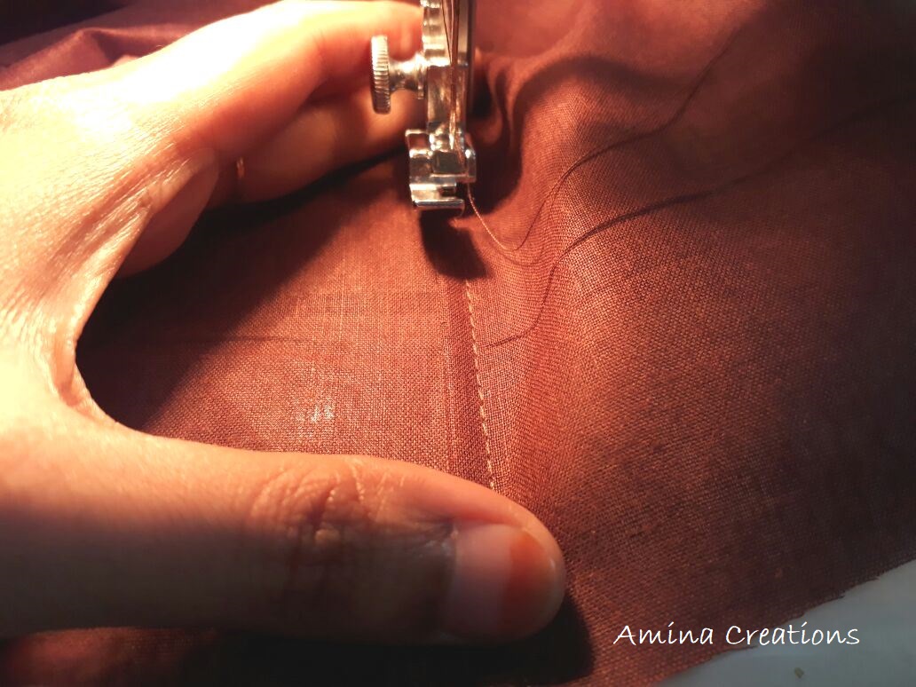 AMINA CREATIONS HOW TO LINE A CURTAIN/ STITCHING A LINING TO A CURTAIN