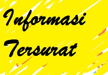 Menentukan Infomasi Tersurat Dalam Teks Pelajaran Bahasa