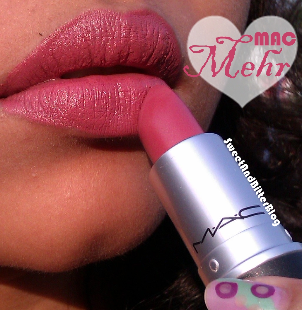 Living in My Vanity - MAC Mehr Lipstick Swatch and Review