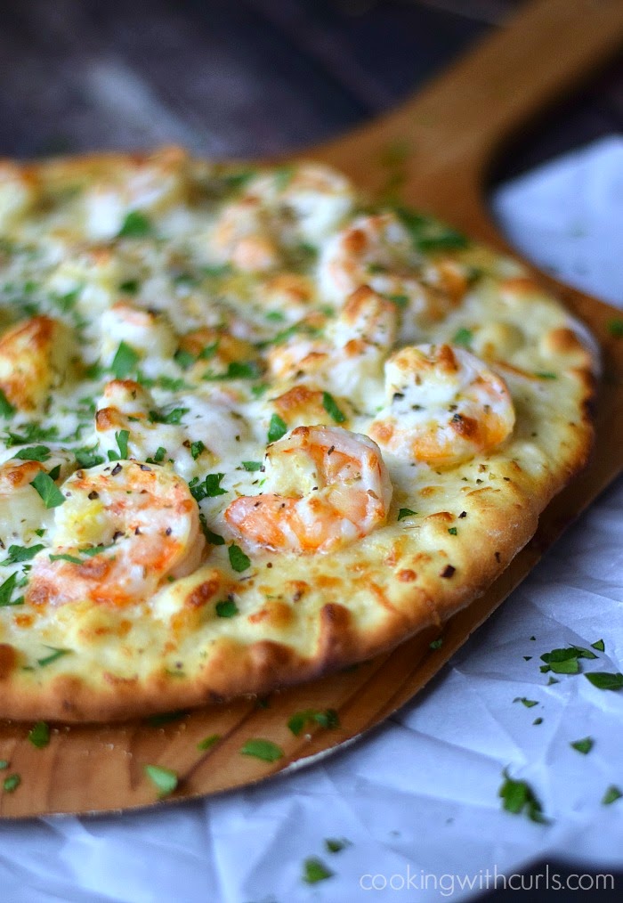 shrimp scampi pizza recipe