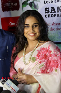 Vidya Balan Latest Stills in White Floral Saree at 'The Wrong Turn' Book Launch