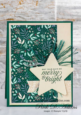 Make the season Merry & Bright with the Tidings & Trimmings Bundle from Stampin' Up! Click here to find out how I made this card.