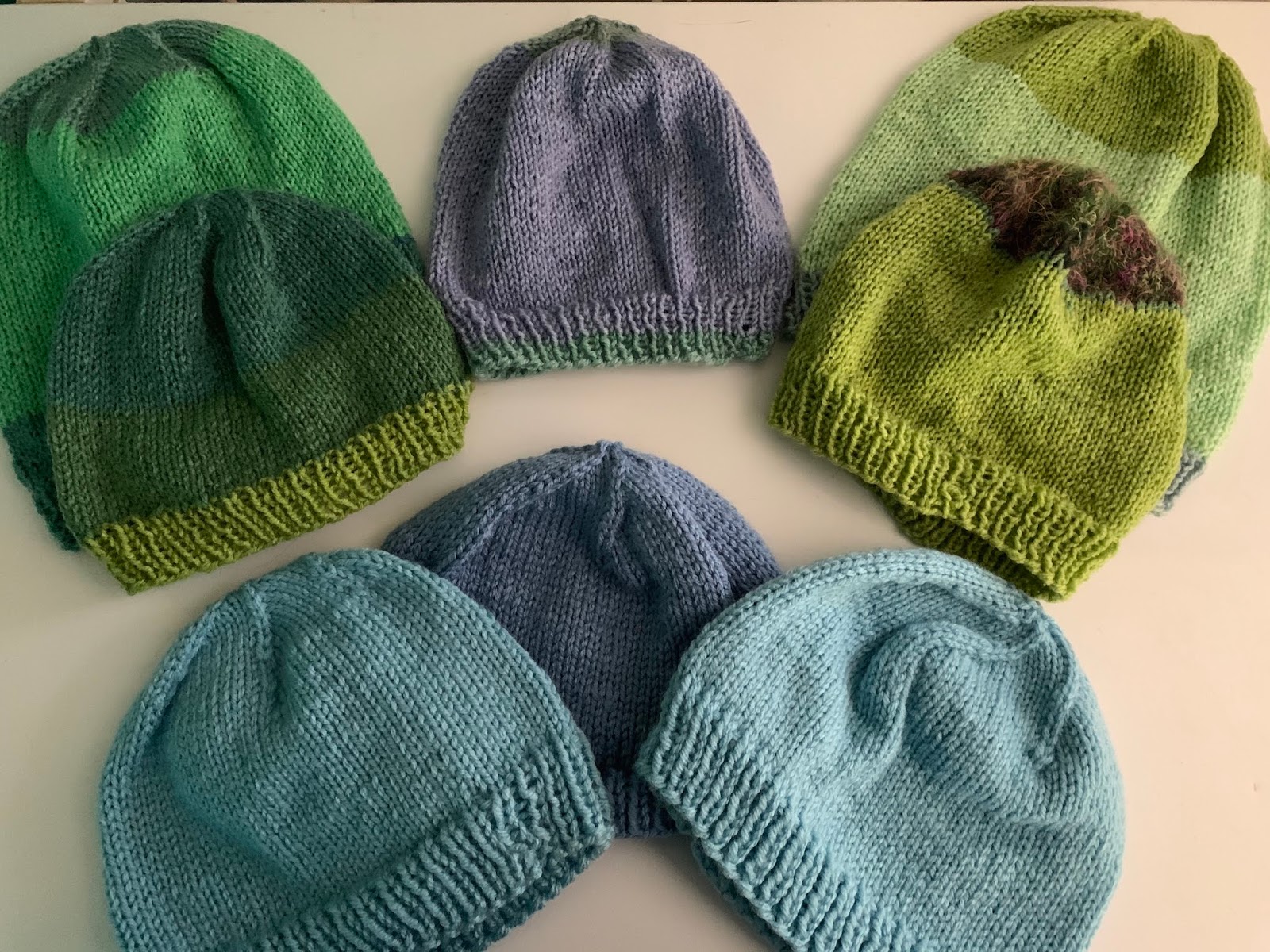 The Zees Go West Knitting Hats for the Homeless