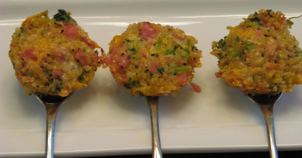 TheFultonGirls Cheesy Ham and Broccoli Quinoa Bites