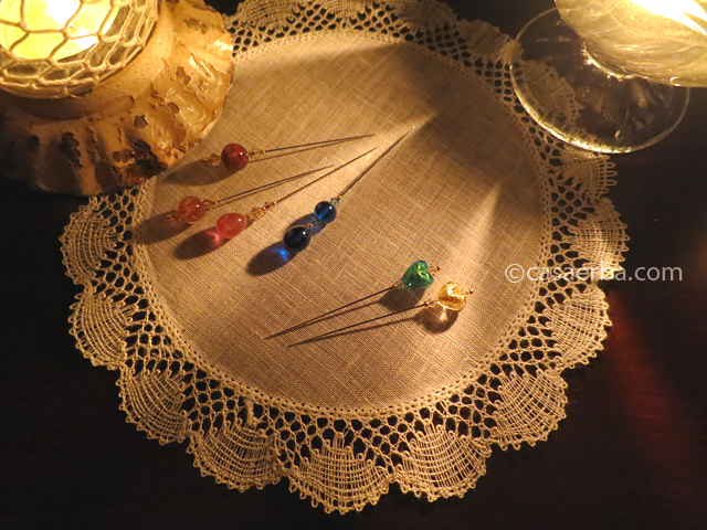 Bobbin Lace -Doily and Decoration Pin