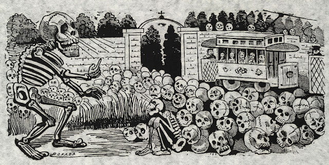 Gran calavera eléctrica Jose Guadalupe Posada 