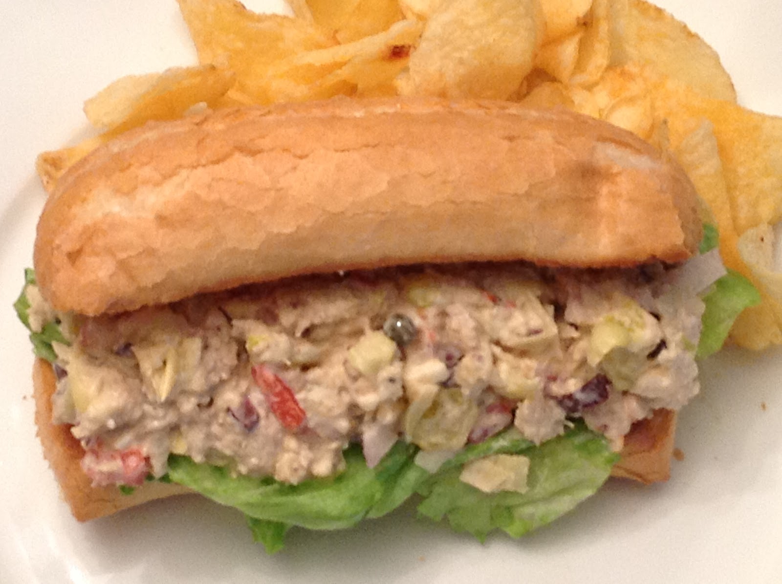 Dawn's Recipes Antipasto Tuna Grinder