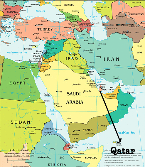 Large Detailed Map Of Qatar Qatar Asia Mapsland Maps Of The World ...
