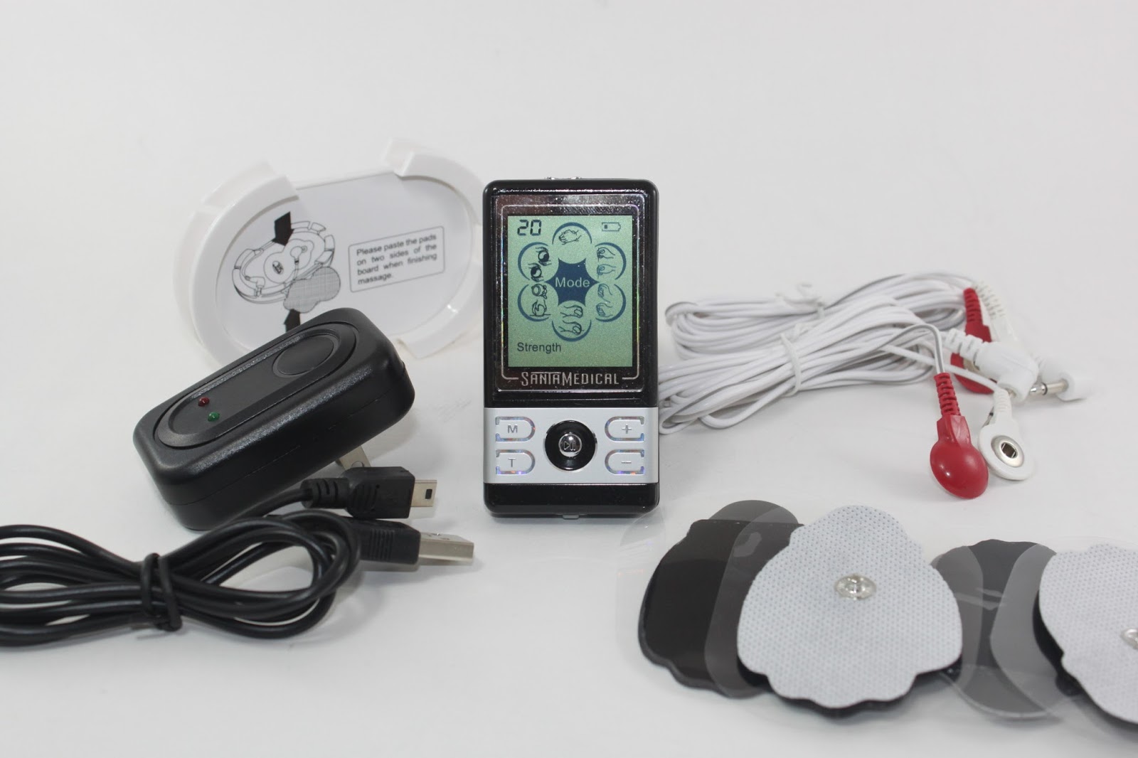 GlamRiver PM120 Tens Unit Electronic Pulse Massager by Santamedical