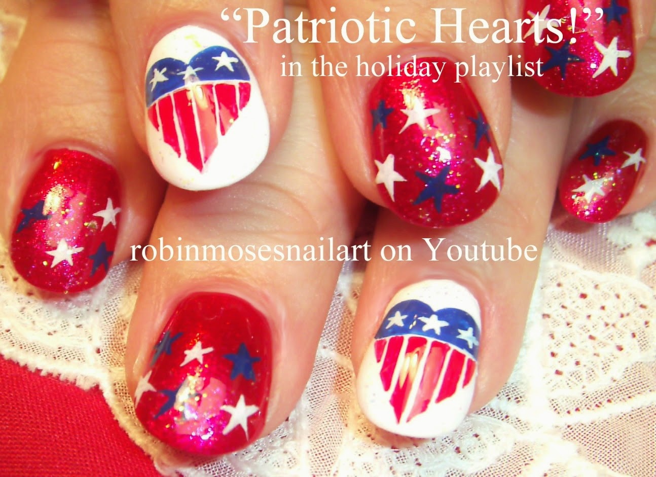 Nail Art by Robin Moses: "memorial day nail art" "memorial day nails