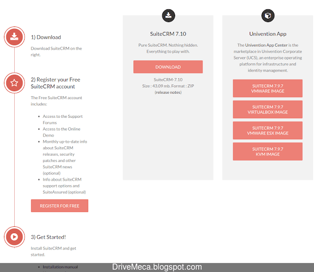Copiamos el URL de descarga para con wget descargar el zip de SuiteCRM Copiamos el URL de descarga para con wget descargar el zip de SuiteCRM