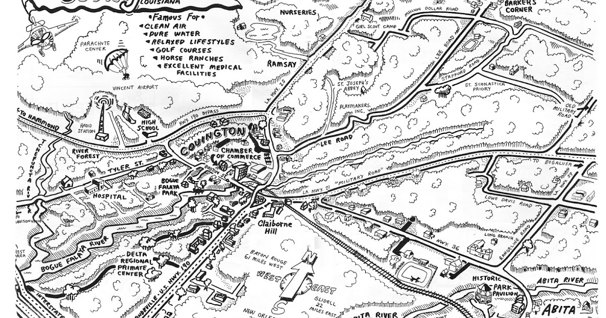 The Barthet Gallery Covington Area Map