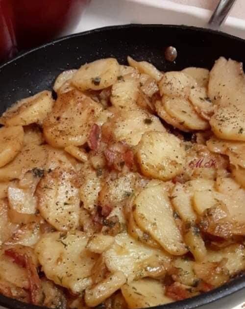FRIED POTATOES AND ONIONS ninfoood