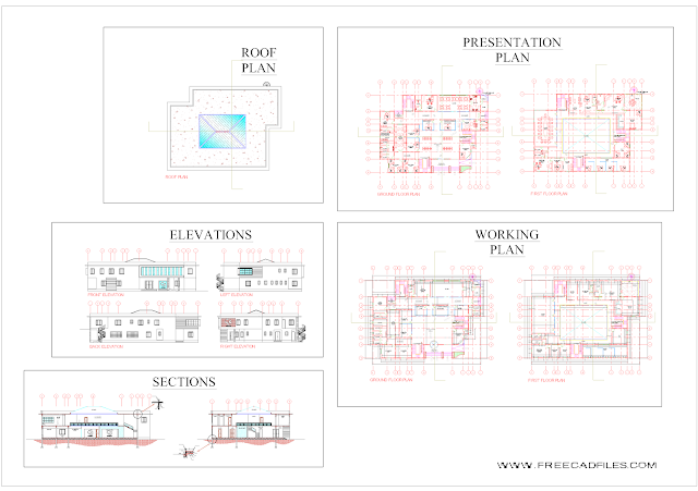 2 Floors Office Building [DWG]