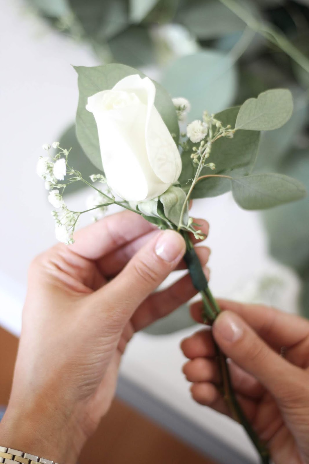 DIY WEDDING BOUQUET & BOUTONNIERE STEPBYSTEP TUTORIAL A Classy Fashionista
