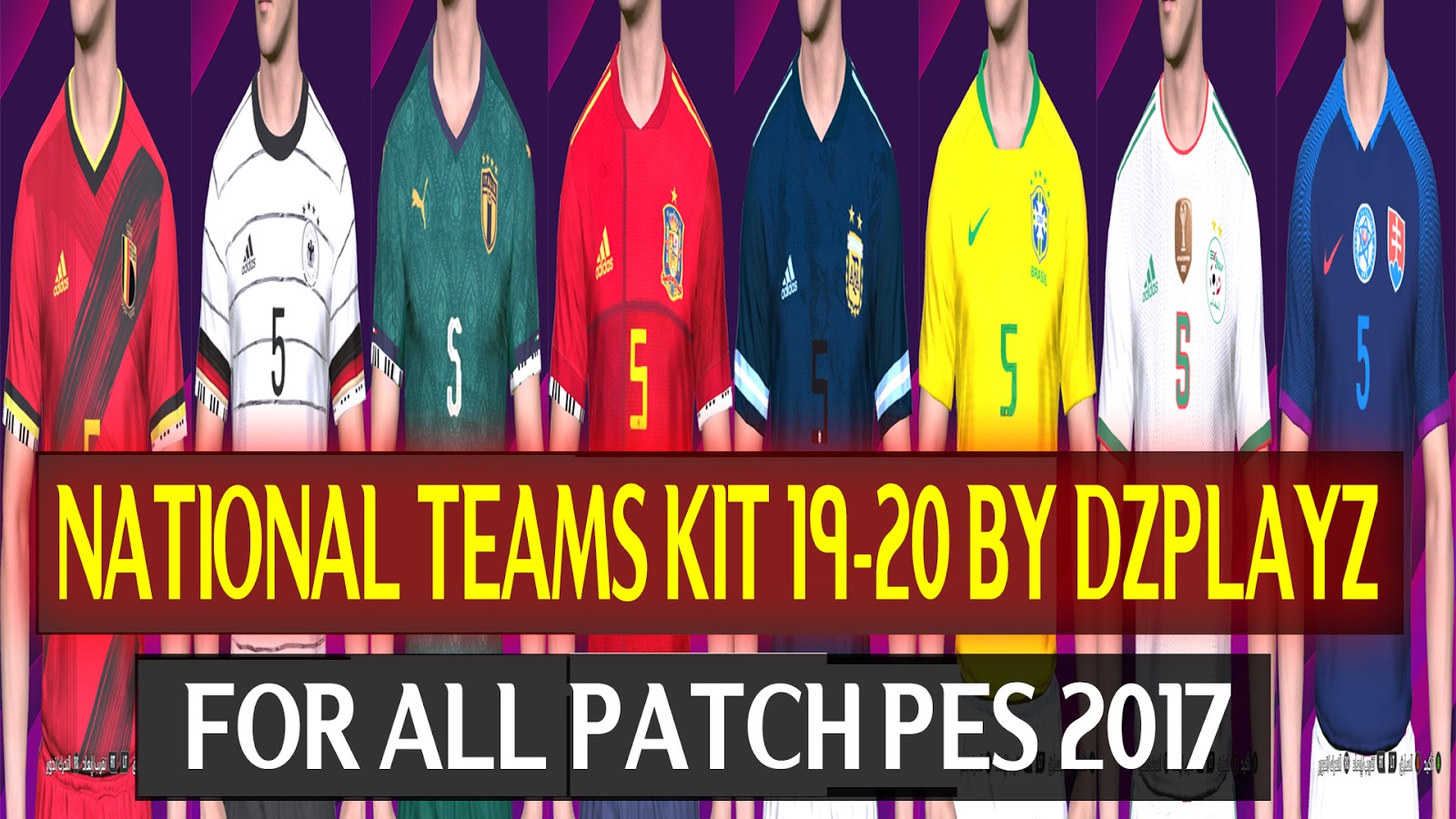 Pes2017 National Teams Kit 19 20 Aio By Dzplayz Pes Patch Fifa Patch Android