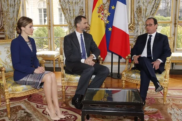 Queen Letizia and King Felipe visit France