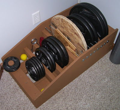 Homemade Strength: Weight Storage Rack