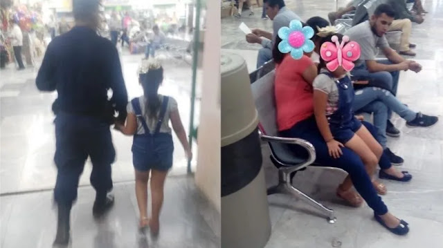 Niña extraviada activa código "camión rosa" en la central camionera 