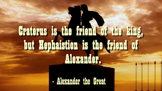 Alexander the Great inspiring saying