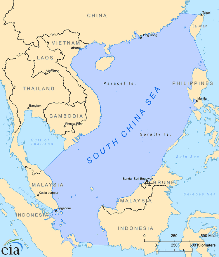 Южно китайское восточное море. Южно-китайское море на карте. Южно китайское море политическая карта. Границы Восточно-китайского моря на карте. Китайское море на карте.
