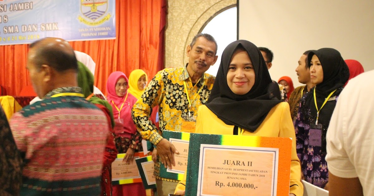 Juara 2 Seleksi Guru Berprestasi Tingkat Provinsi Jambi 2018