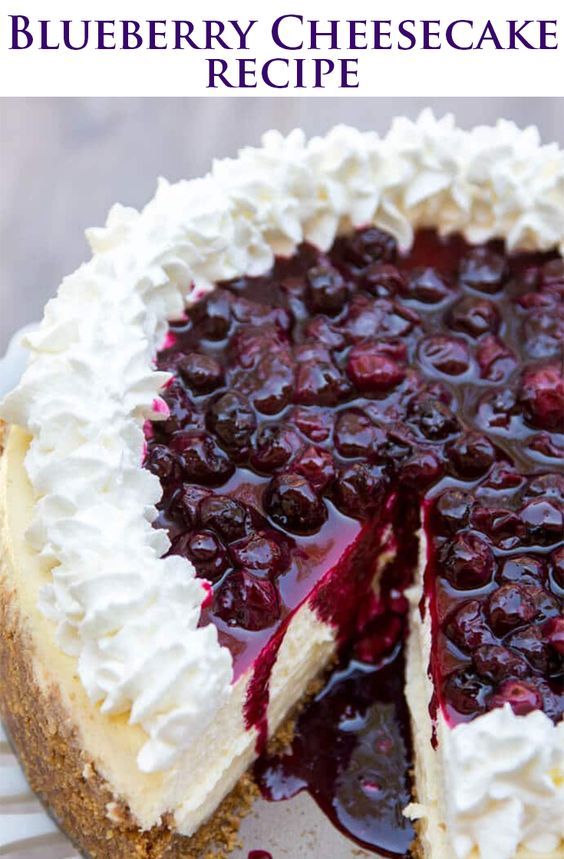Blueberry Cheesecake My Favorite Recipe