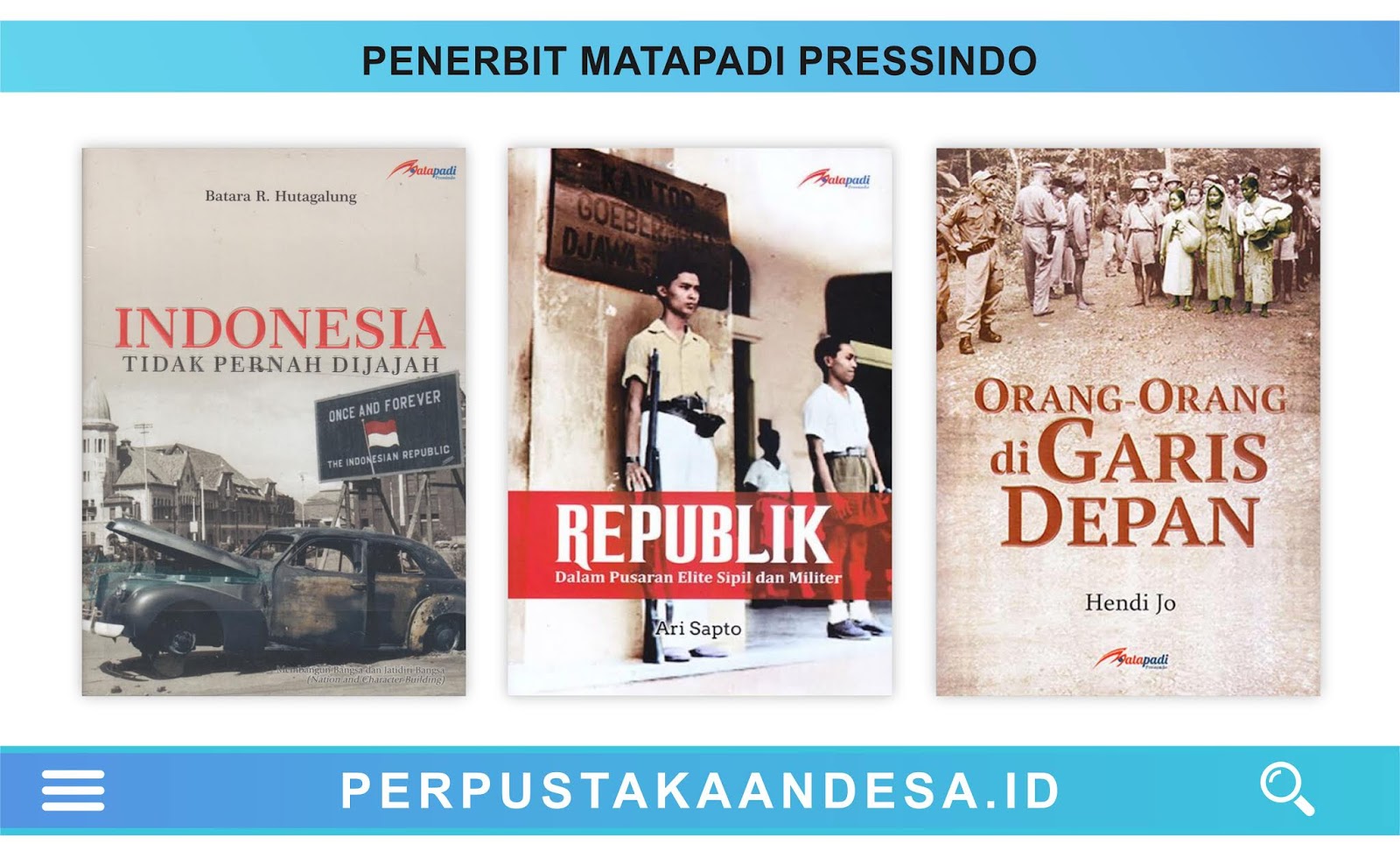 Daftar Judul Buku Buku Penerbit Matapadi Pressindo Perpustakaan Desa
