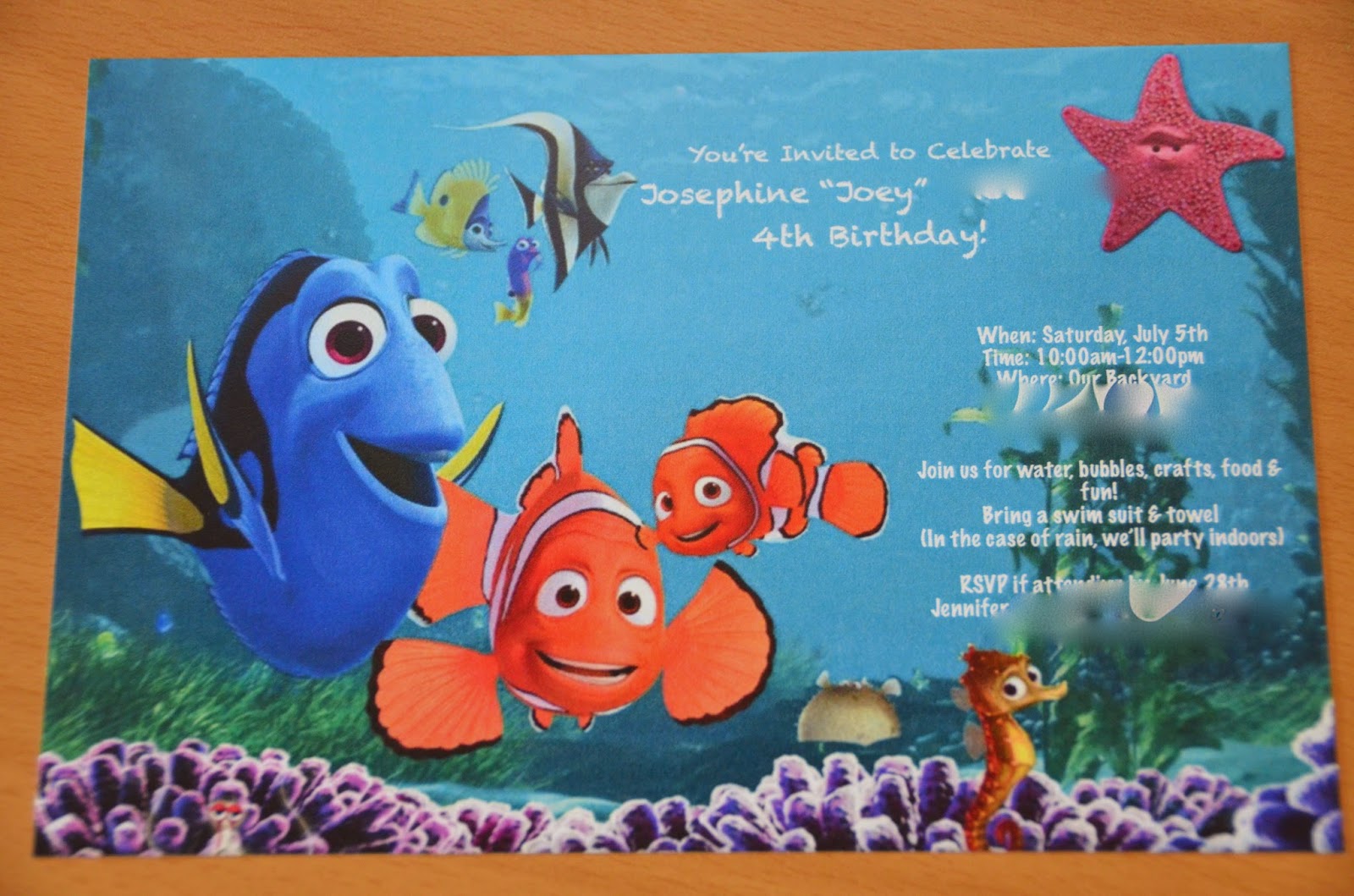Crafts of the Phoenix: Craft Flashback - Finding Nemo Birthday Party